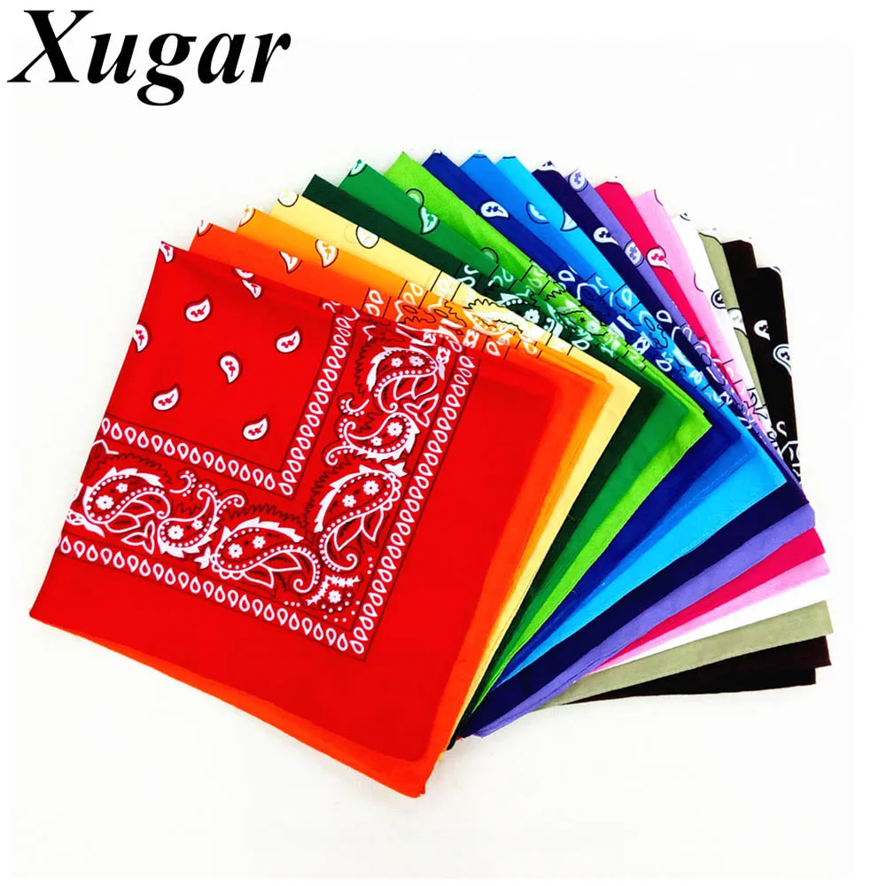 

Women Hair Accessories Linen Bandana Scarf Square Fashion Female Bandanas Headwear Rock Cool Girls Multi Headbands