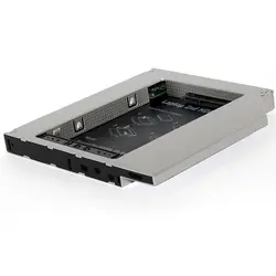 Алюминиевый 2nd HDD Caddy 12,7 мм IDE для SATA для 2,5 "SSD жесткий диск Корпус Корпуса для ноутбука cd-rom DVD-ROM Optibay