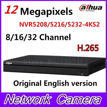 DaHua 4K Video Surveillance NVR NVR5208-4KS2 NVR5216-4KS2 NVR5232-4KS2 8/16/32 Channels H.265