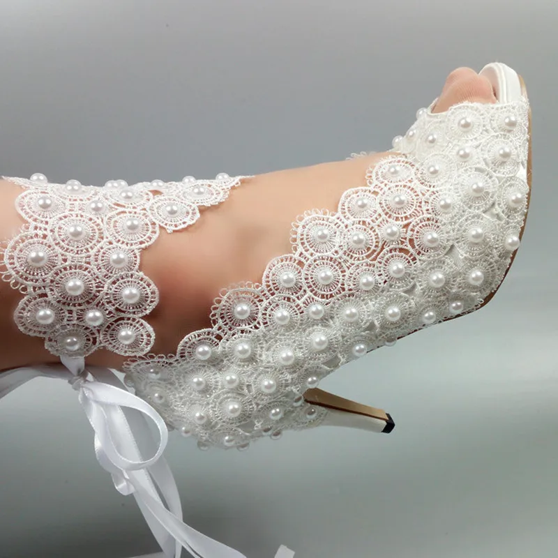 Lace-Up Bride Wedding shoes fashion shoes for woman ankle strap party dress shoes Open toe high heels Pumps female Lace-Up Bride Wedding shoes fashion shoes for woman ankle strap party dress shoes Open toe high heels Pumps female