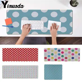 

Yinuoda Computer Keyboard Mat CUTE blue polka dot High Speed New Mousepad Size for 18x22cm 20x25cm 25x29cm 30x90cm 40x90cm