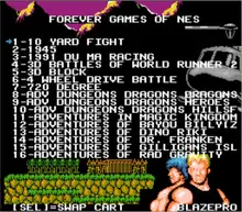 FOREVER DUO GAMES OF NES 852 in 1 (405+447) Game Cartridge for NES Console, total 852 games 1024MBit Flash Chip in use