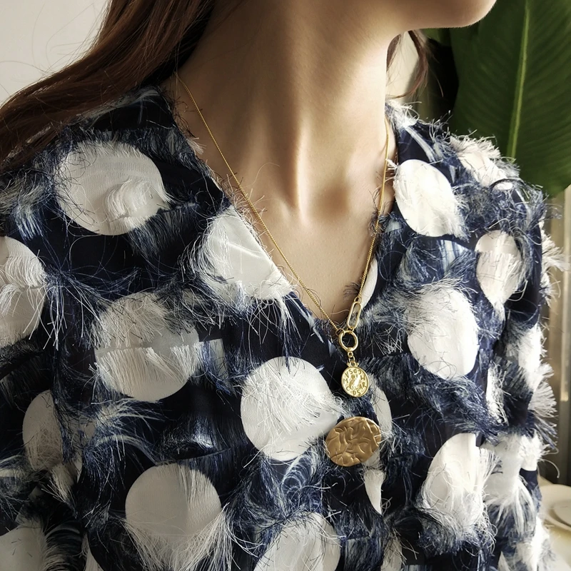 LouLeur 925 стерлингового серебра шикарная Пряжка Сова ожерелье, подвеска из золота свитер цепь 50 см Элегантное ожерелье для женщин праздничные украшения