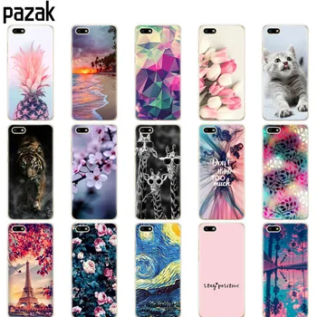 

on For Huawei Honor 7S 5.45" Case coque Soft TPU silicon cover for Honor 7S 7 S copa bumper 360 Protective fundas cute flower