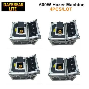 

4PCS/LOT 600w haze machine stage effect dual hazer with flightcase packing dmx512 and remote control Best for stage event