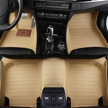 

New luxury Custom Car Floor Mats for Kia rio 3 soul sportage 2011 2018 sorento cerato k3 optima 2017 waterproof car accessories