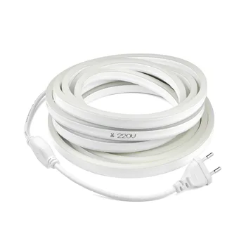 

LED Neon Strip AC220V SMD2835 120LED/M Flexible Neon Lamp Light Waterproof Outdoor Holiday Decorative LED Strip With Power Plug