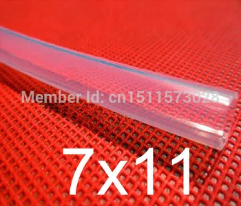 

7mm ID 11mm OD 7x11 Transparent Food Grade Medical Use FDA Silicone Rubber Flexible Tube / Hose / Pipe / tubing
