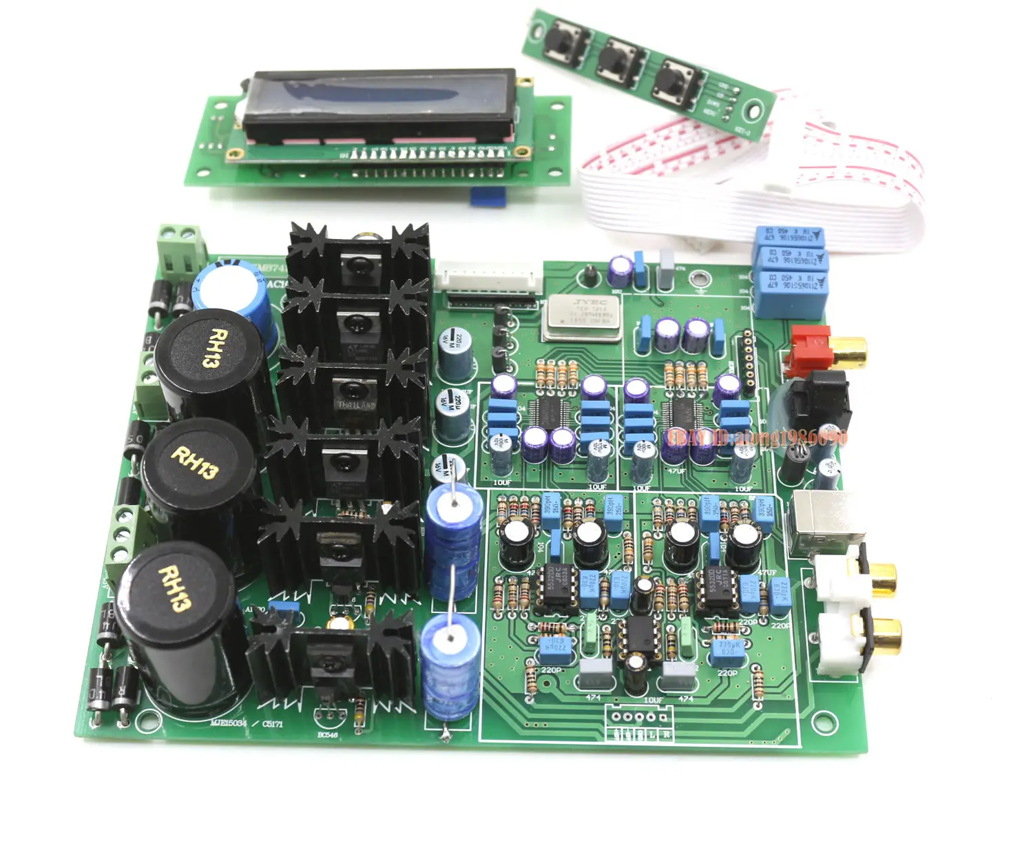 Собранный двойной WM8741 AK4118 чип 192K DAC декодер мягкого управления + ЖК дисплей|soft