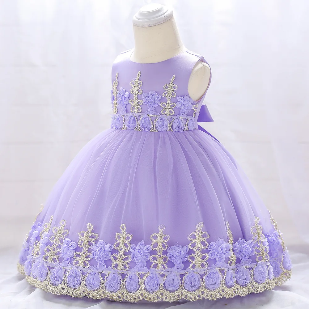

2018 New Lace Baby Girl Dress 9M-24M 1 Years Baby Girls Birthday Dresses Vestido birthday party princess dress