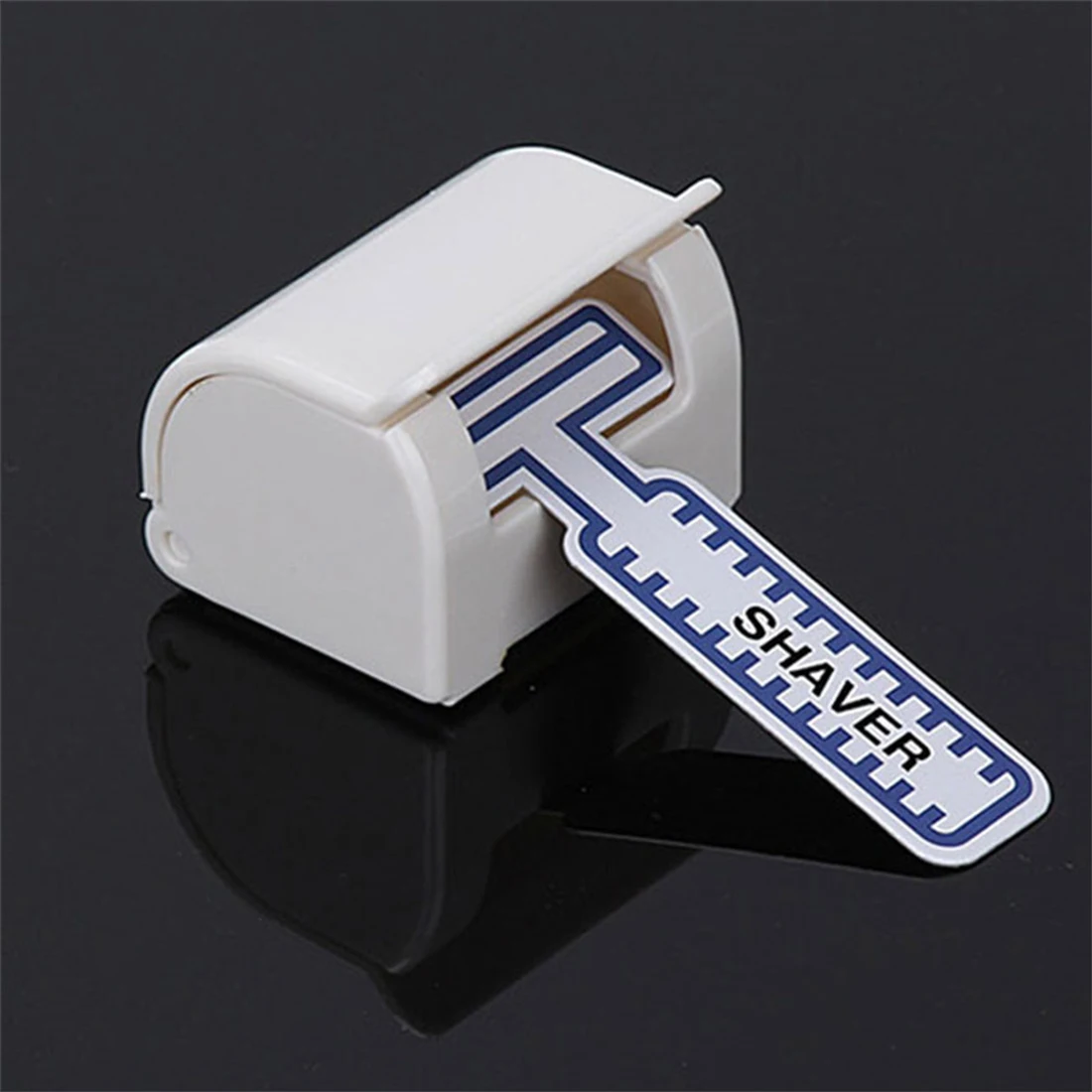 

Self Adhesive Dustproof White Shaving Plastic Razor Holder Box 1PC Wall Mounted Bathroom Set Razor Cap Shaver Rack Sticky Shelf