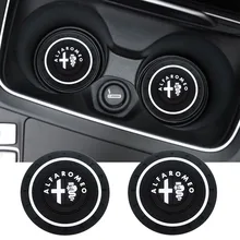 Автомобильный держатель для бутылки с водой, Противоскользящий коврик из силикагеля, автомобильная чашка против скольжения для Alfa Romeo Giulietta Giulia Spider GT Car sty