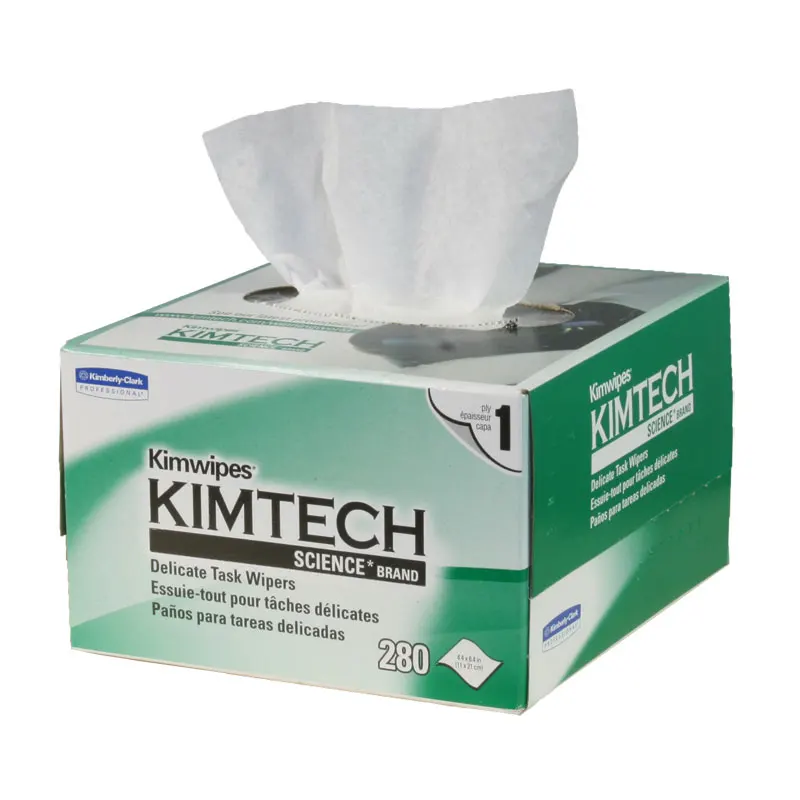 10 шт./лот 210x110 мм Kimtech Kimwipes деликатные рабочие салфетки 280 шт. в коробке для