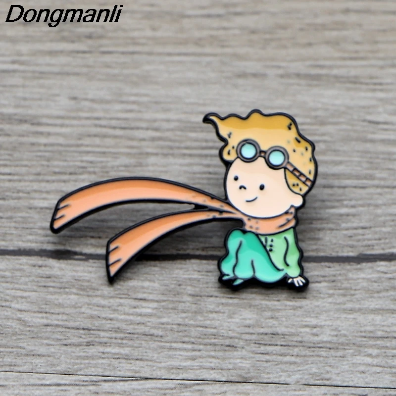 L3674 Le Petit Prince and Fox милые металлические эмалированные булавки и броши для нагрудных