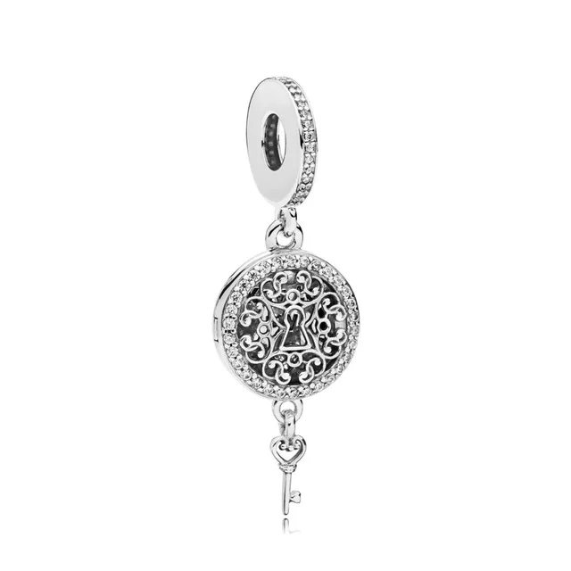 

Kristie 100% 925 Sterling Silver 797660CZ REGAL KEY HANGING CHARM Quality Products Valentine's Day Gift