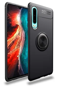 

Stand case Silicone with Ring for Huawei P30 Black