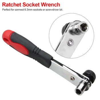 

Mini Herramientas Mecanicas Ratchet Wrench Rapid Ratchet Wrench Screwdriver Rod Quick Socket Wrench Tools Red Hand Tool