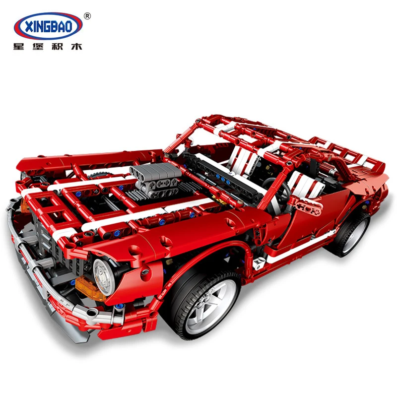 

XINGBAO 07001 2000PCS Creative MOC Series The 2014 Muscle Car Set Building Blocks Compatible With LegoINGlys Car Seires TECHNIC