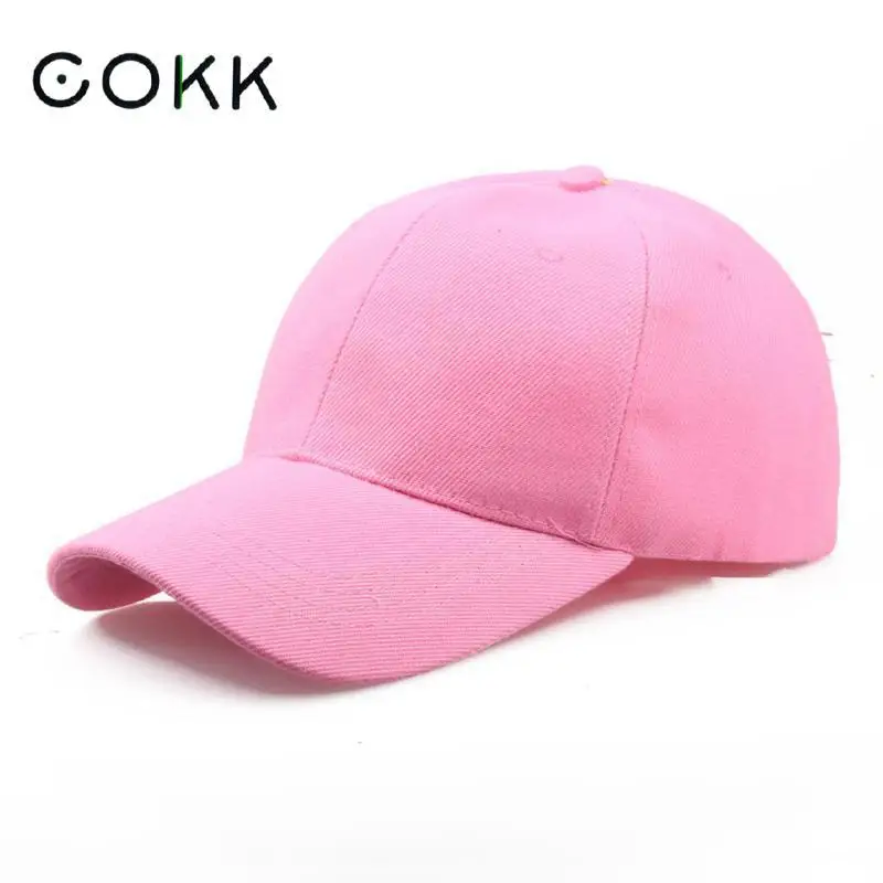 Брендовая однотонная бейсболка COKK женская и мужская Кепка Снэпбэк кепки для