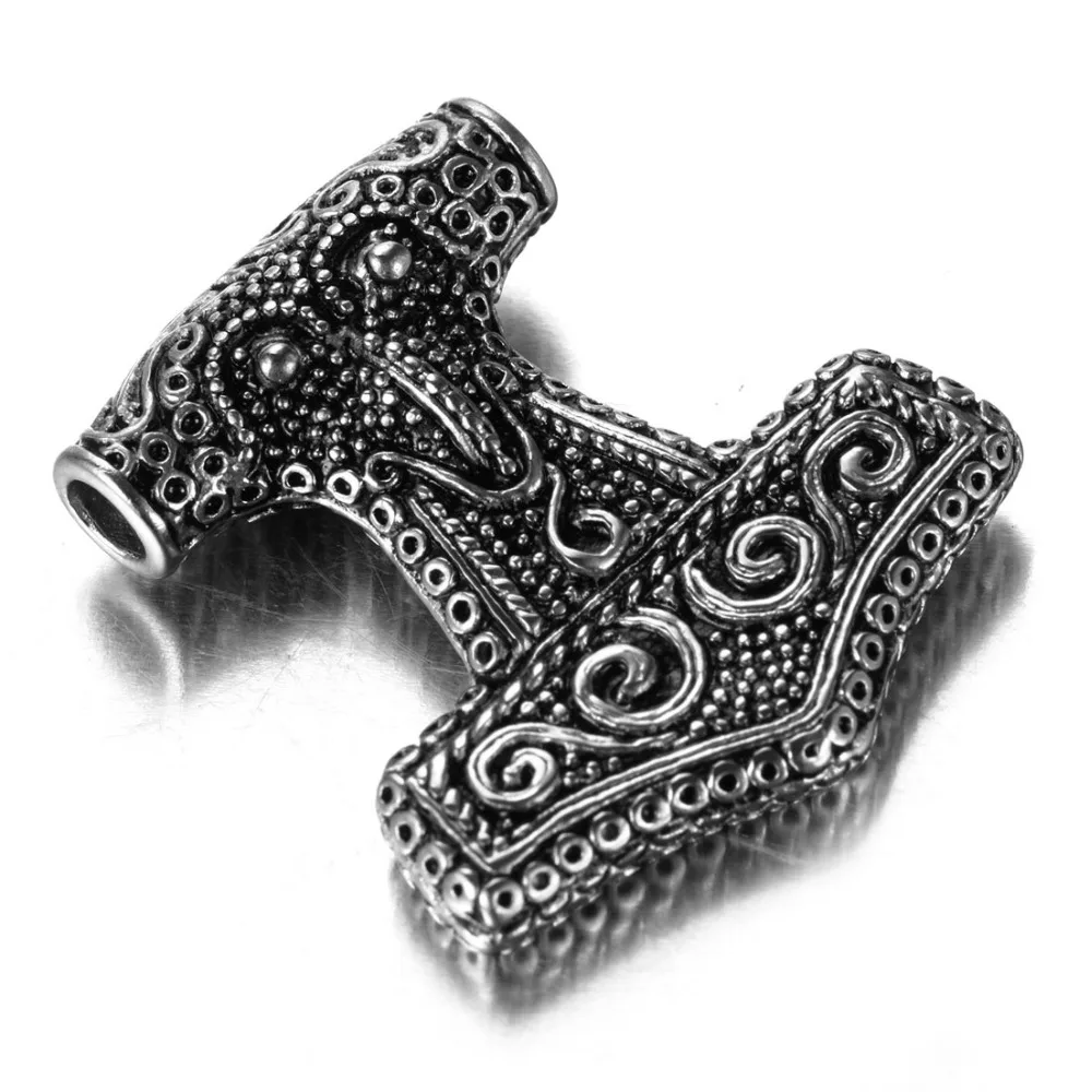 Buy Charm Silver Mens Stainless Steel Thor's Viking