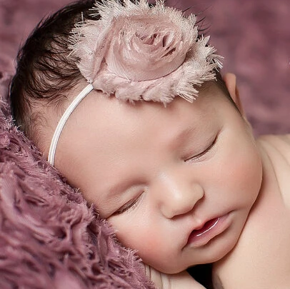 

Fashion Newborn Hair Accessories Baby Flower Headband Shabby Chic Flower Hairband Cute Newborn Hair Band Children Headwear