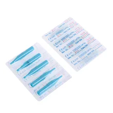 50 шт. одноразовые насадки для татуажа круглый плоский Алмазный лайнер шейдер U выбрать размер лучше