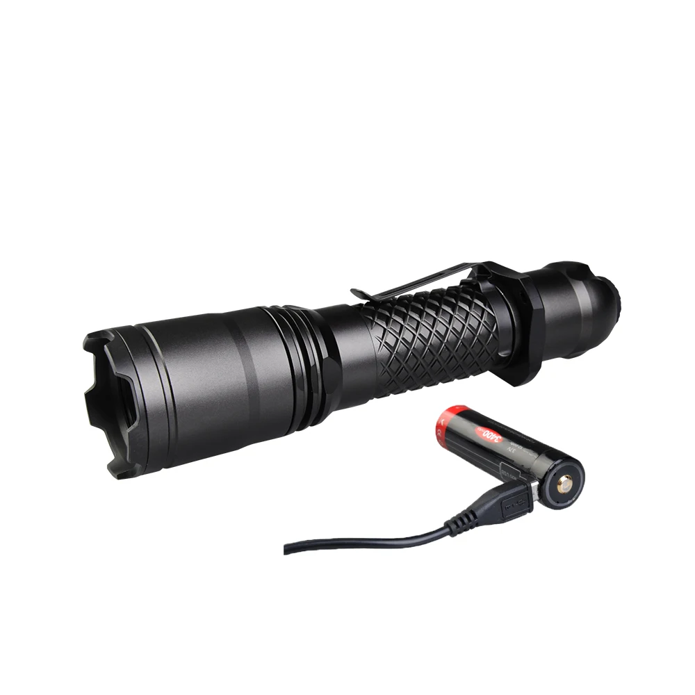 MecArmy SPX18 заряжаемый через интерфейс USB фонарь CREE XM-L2 U3 светодиодный Макс. 1100 люмен луч бросать 287 м тактический фонарь+ 18650 литий ионный аккумулятор