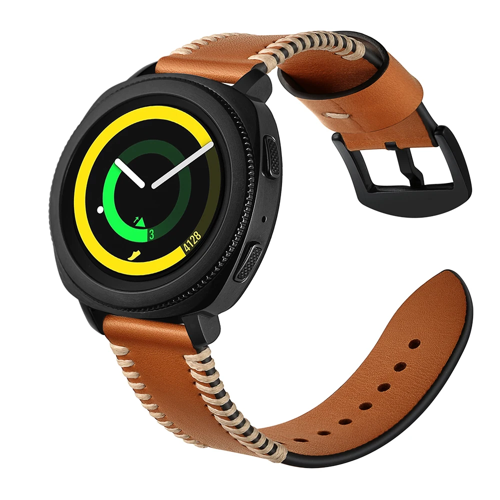 20 мм браслет для Samsung Gear S2 Wacth из натуральной кожи ремешок часов Samsun классические