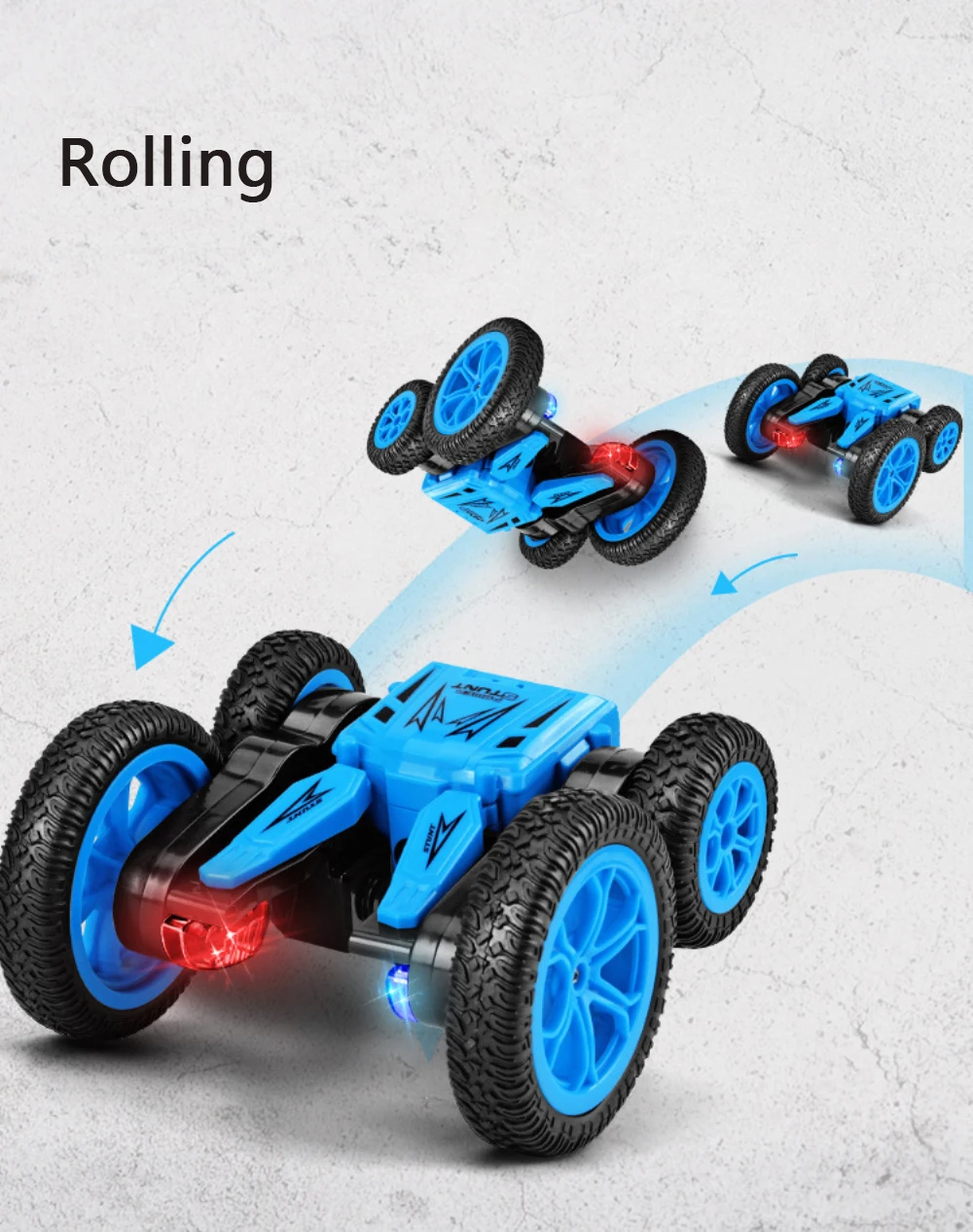 Радиоуправляемый автомобиль высокоскоростной 3D флип-пульт дистанционного управления автомобиль Дрифт на батарейках двухсторонний трюк машина машинки на радиоуправлении подарок для мальчиков