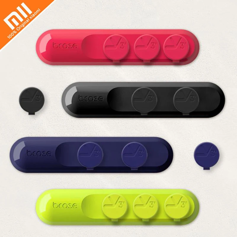 

4 colors original xiaomi mijia TUP data line storage device Three-way clamp line magnetic adsorption design data storage line