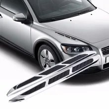 Universal Car ABS Chromium Modified Styling Sticker Simulation Vents Decorative Shark Gill Side Vent Accessories