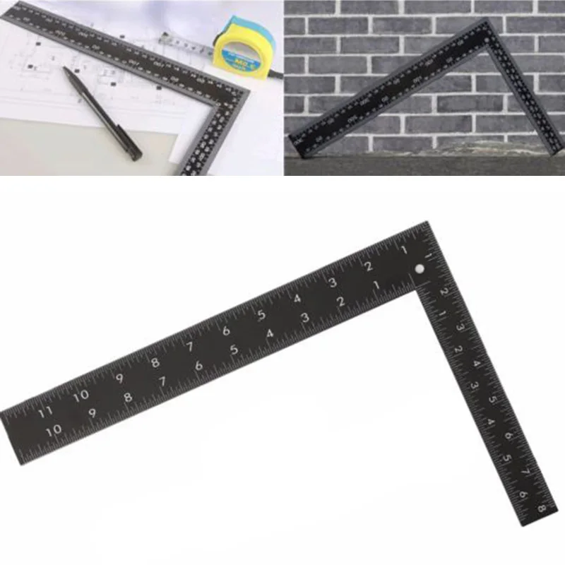 

1xRoofing Square Dual Marking 8x12 Steel Carpenter Square Right Angle Ruler Hot