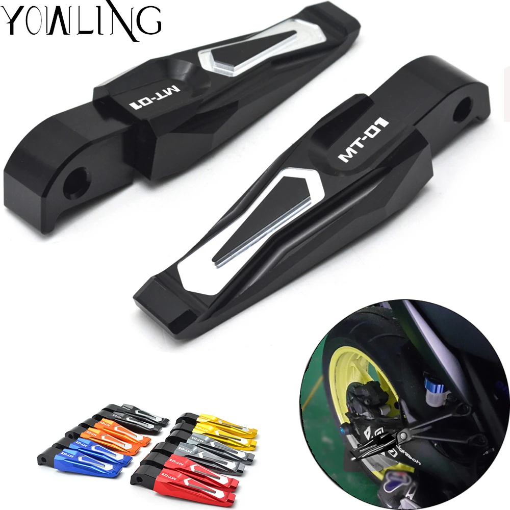 

CNC Aluminum Motorcycle Foot Rests Foot Pegs Pedals Rear Footrests Footpegs Rest For Yamaha MT-01 MT 01 MT01 2014 2015 2016