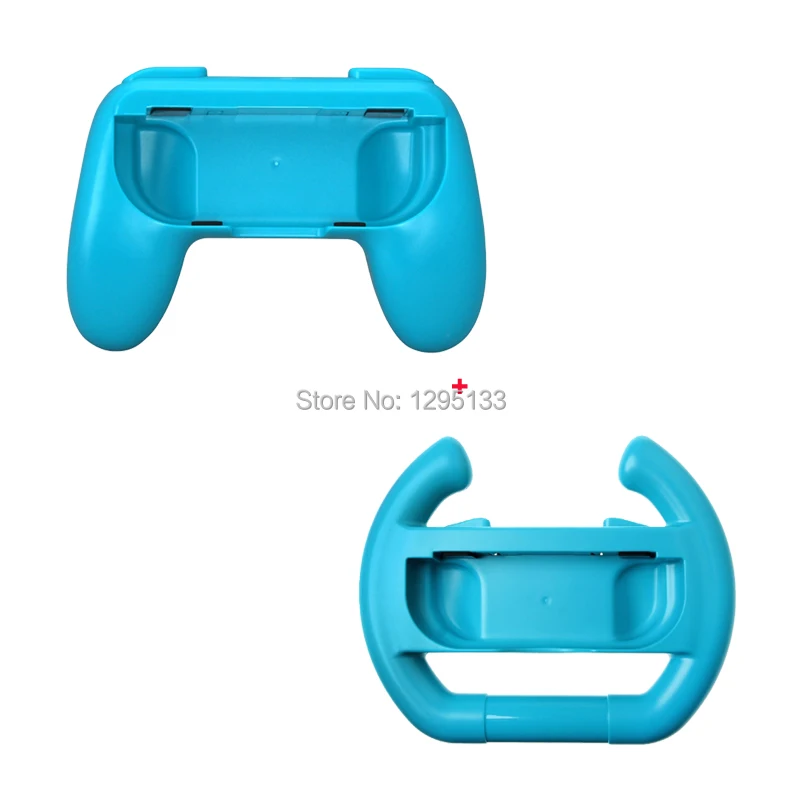 For Nintend Switch Joycon Left Right Comfort Hand Grips Holder + Steering Racking Wheels for Nitendo Switch Joy-Con (6)