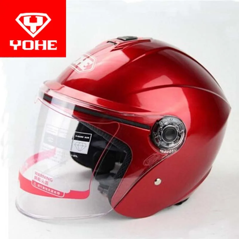 Новые модные Moto Racing Yohe половина лица мотоциклетный шлем YH-870A мотоциклетные шлемы из abs свободный размер 56-61 см