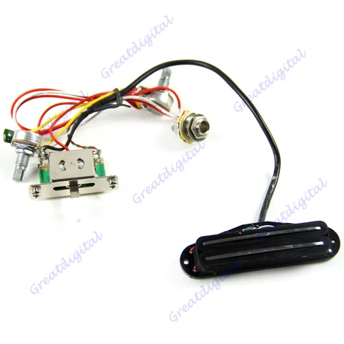 

Electric Guitar Pickup Wiring Prewired Harness Volume Tone 3-Way Switch Jack