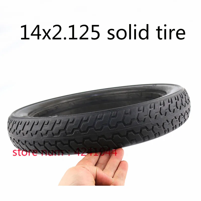 Motorcycle tyre accessories 14x2.125 Solid Rubber tire for Many Gas