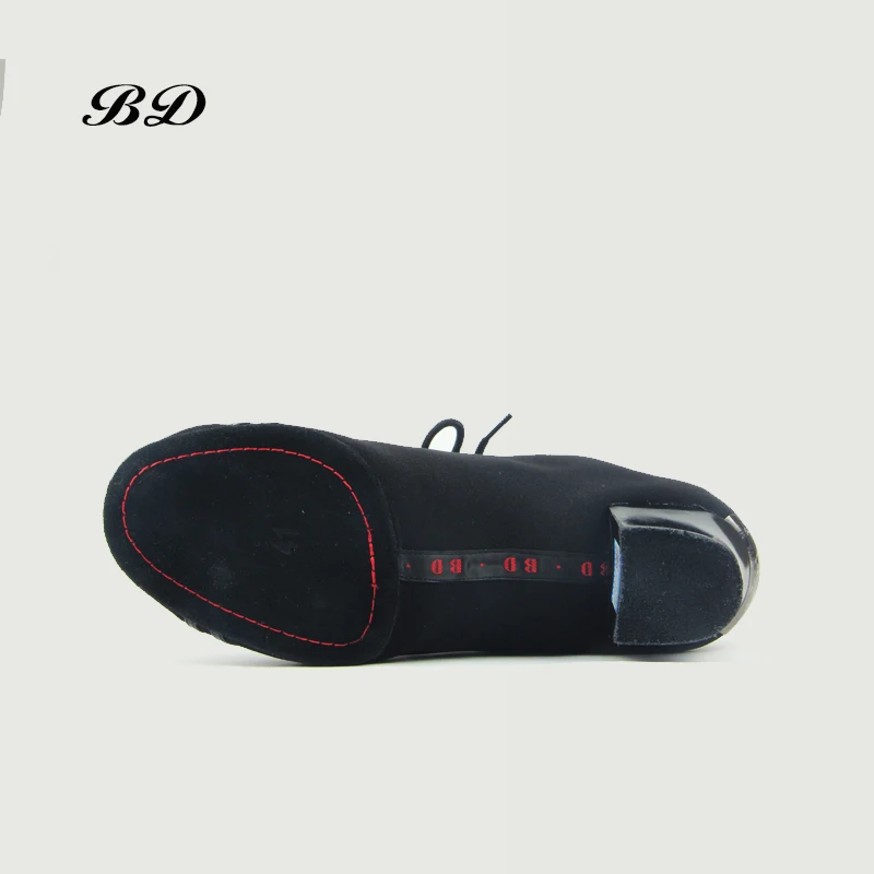 Sneake DANCE SHOES Latin Shoes Ballroom MEN Shoe Modern JAZZ Slip-UP BLACK Oxford Cloth Square Heel 4.5 CM Adult AND BOY SHOES 6
