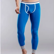 Мужские теплые кальсоны мужские плюс бархатные толстые термобелье зимние мужские высококачественные однотонные теплые сексуальные леггинсы обтягивающие