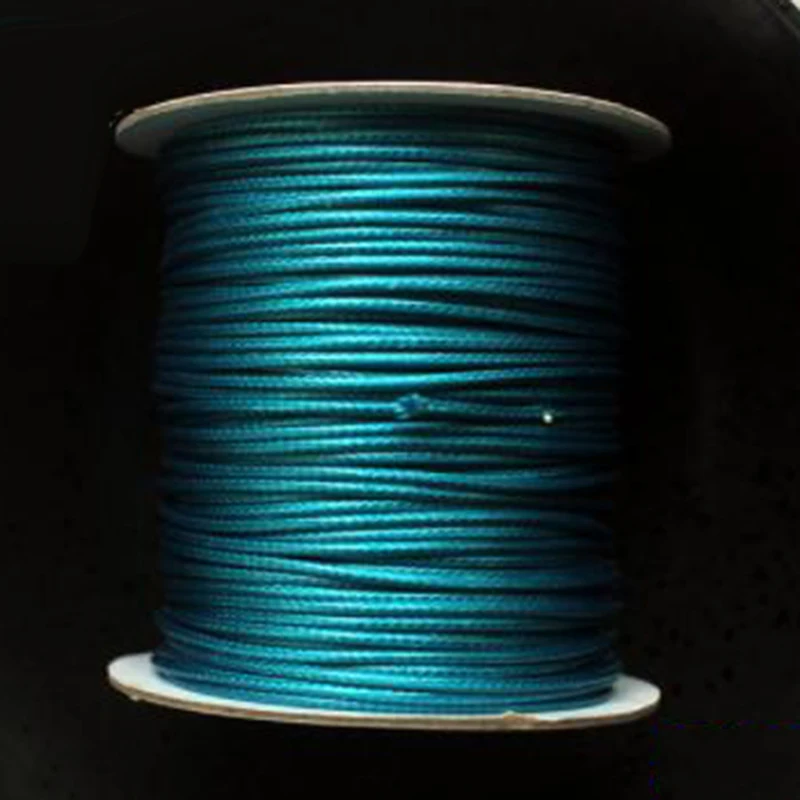 80 M/Roll 38 Цвета из вощеного хлопка макраме шнур плетение из веревок Ювелирная проволока строка 2 мм DIY товары для дома приспособление для украшения - Цвет: Dark Blue