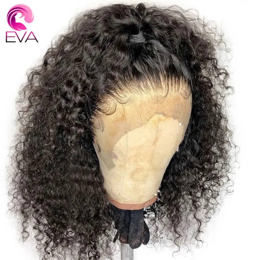 

Eva Hair Curly Full Lace Human Hair Wigs With Baby Hair Glueless Full Lace Wigs Pre Plucked Bleached Knots Brazilian Remy Hair