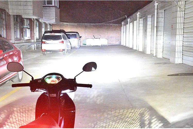 QIPO H4 BA20D светодиодный мотоциклетные фары лампы COB светодиодный H6 Hi/ближнего и дальнего света для Мотоцикл головная лампа DC12V для Honda Yamaha