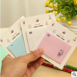 5 pcs cute sticky notes color super post it note korean paper