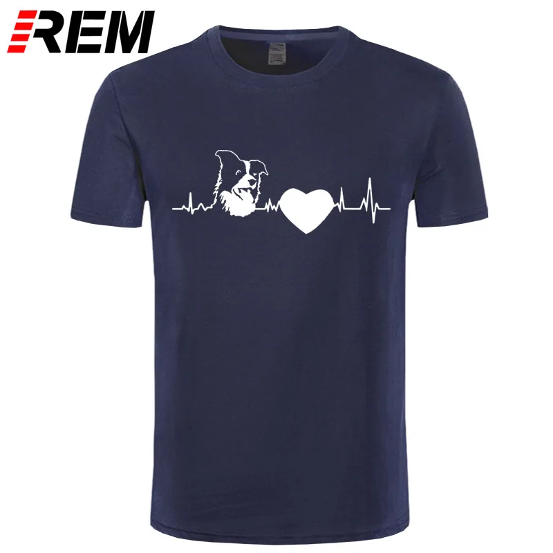 

REM Beauty Tee Shirt Short-Sleeve Cotton Border Collie Gut Black T-Shirt Adults Hop Loose Size Print Round Collar Clothes