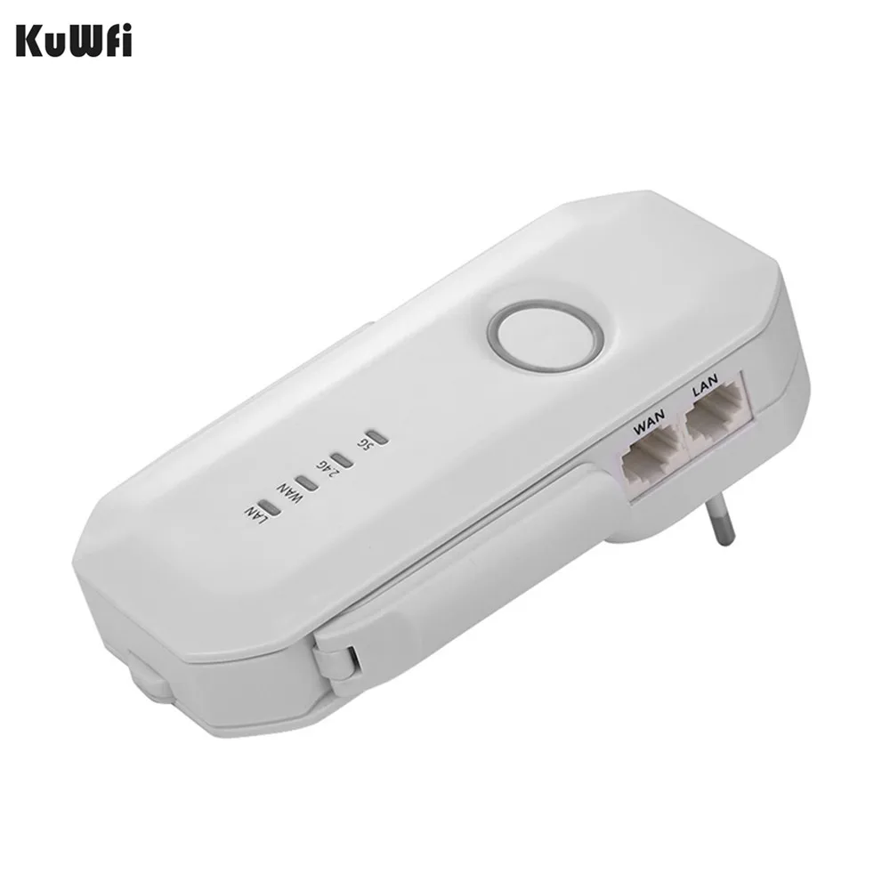KuWFi 750 Мбит/с беспроводной WIFI ретранслятор Wifi маршрутизатор двухдиапазонный 2 4