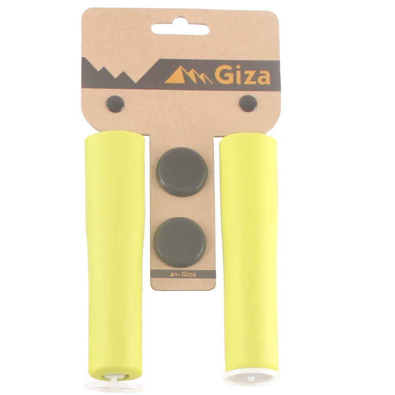 Giza NBR Grip XC гоночный велосипед Грипсы 7 цветов для MTB горный велосипед использование - Цвет: Bright Green