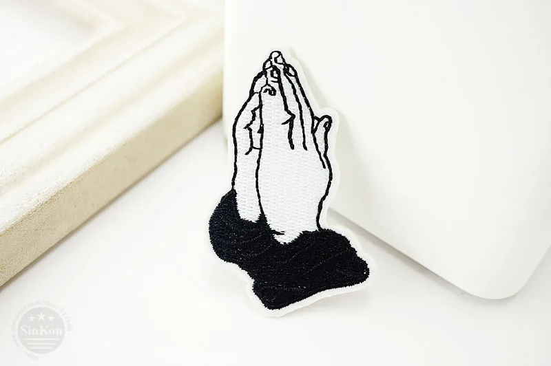 Молитва(Размер: 4,0x6,1 см) DIY значки ткань Джинсы Ковбой патч одежда пуховики украшения аппликация хиппи качели значок нашивки