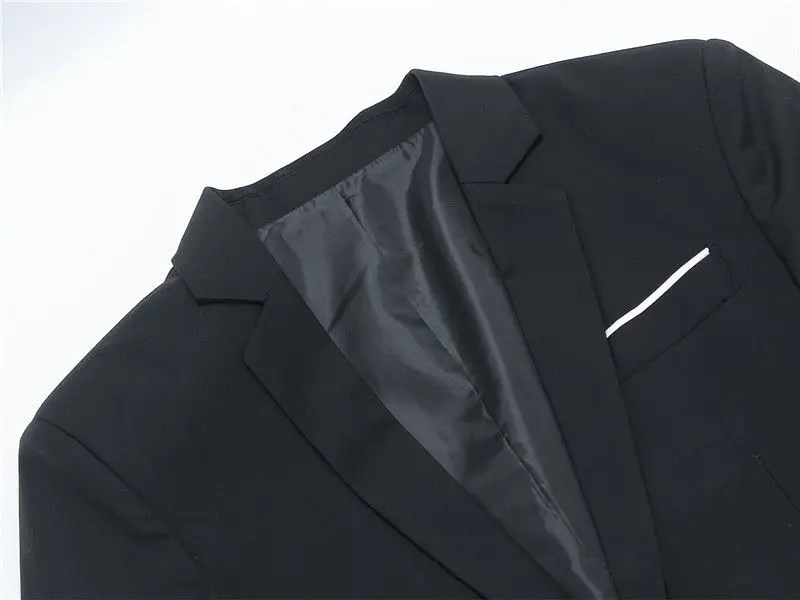 Очаровательная Мужская фомальная Тонкая Повседневная куртка подходит к одной пуговице костюм Блейзер Модный стильный Формальное пальто однотонная Куртка Топы