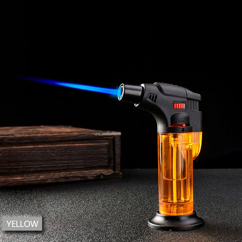 Windproof Turbo Lighter Butane Gas Lighters Refillable Cigarette Gas Cooker Torch Lighters Kitchen Tool