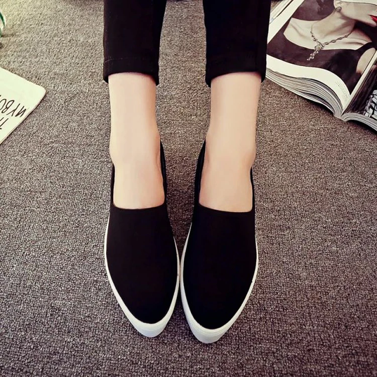 pointed slip on sneakers
